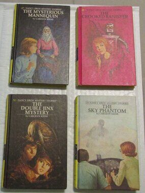 Lot 4 Vintage 1970s HC NANCY DREW MYSTERY Books Later #s 47-48-50 & 53 Keene